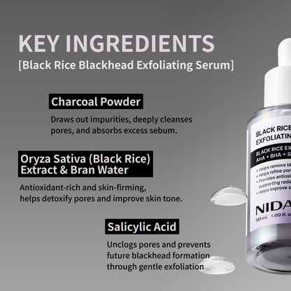 NIDA White Black Exfoliating Serum Duo Bundle