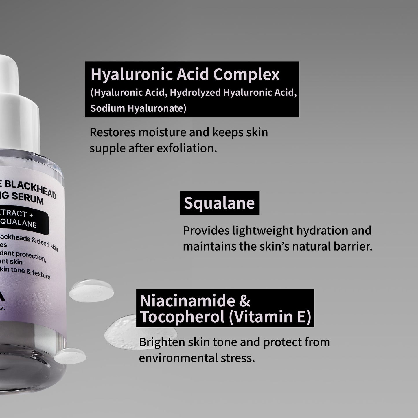 NIDA White Black Exfoliating Serum Duo Bundle
